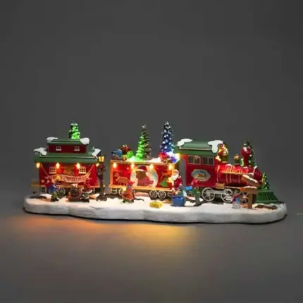 Train and Carriages Christmas Decoration