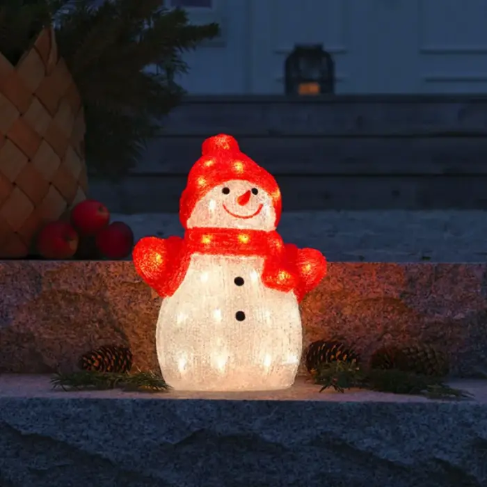 Acrylic Snowman For Outdoor Christmas Decoration