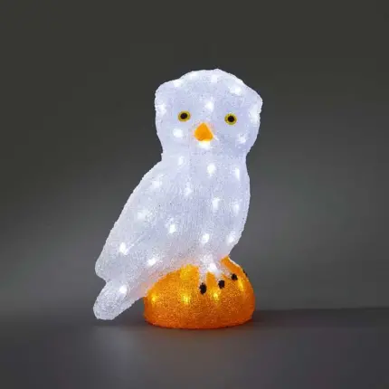 Acrylic Big Owl Outdoor LED Decoration