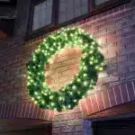 Outdoor Christmas Pre-Lit Wreath 100CM