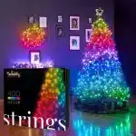 400 LED Twinkly smart Christmas string lights 32m long for indoor and outdoor use