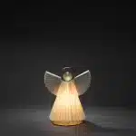 White Brass Paper Angel Christmas Decoration