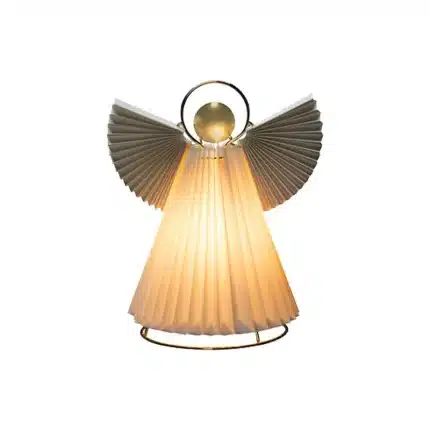 White Brass Paper Angel Christmas Decoration