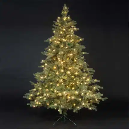 7.5ft Pre-Lit Pine Green Artificial Christmas Tree