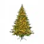 7.5ft pre lit pine green artificial Christmas tree product