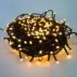 100 LED multifunction connectable Christmas lights black cable warm white