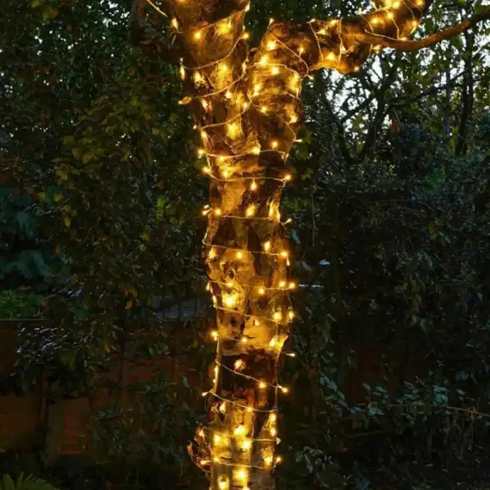 100 LED multifunction connectable Christmas lights outdoor tree display