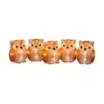Acrylic owls family outdoor Christmas decoration set product image