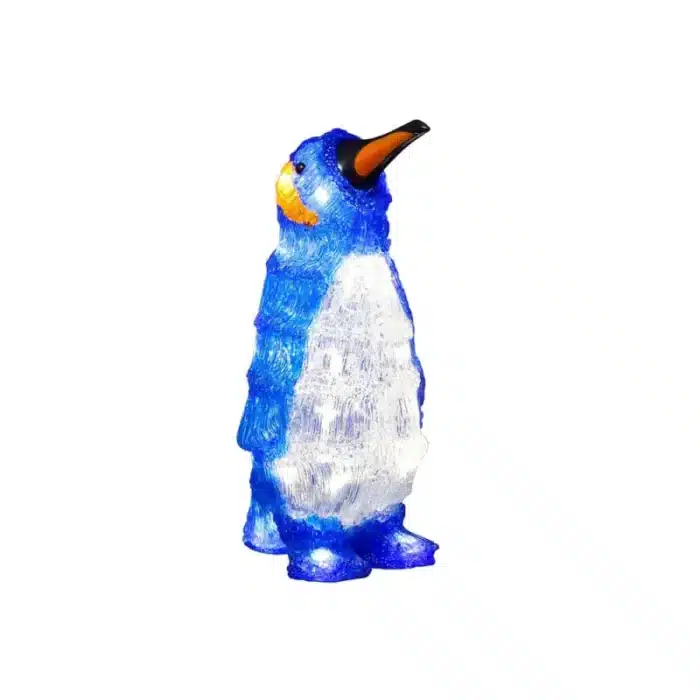 Penguin in multi colour design made from acrylic outdoor Christmas decoration product image