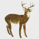 Big brown furry reindeer Christmas decoration 142cm tall indoor and outdoor use