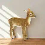 Brown baby furry Christmas deer decoration product image