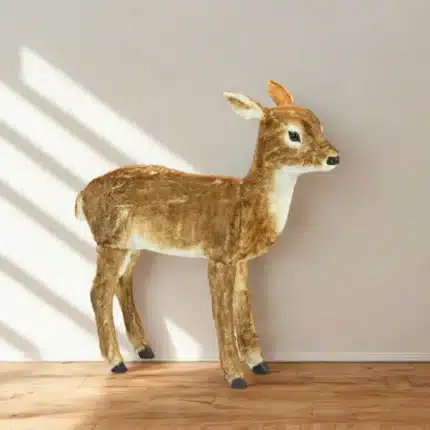 Brown baby furry Christmas deer decoration product image