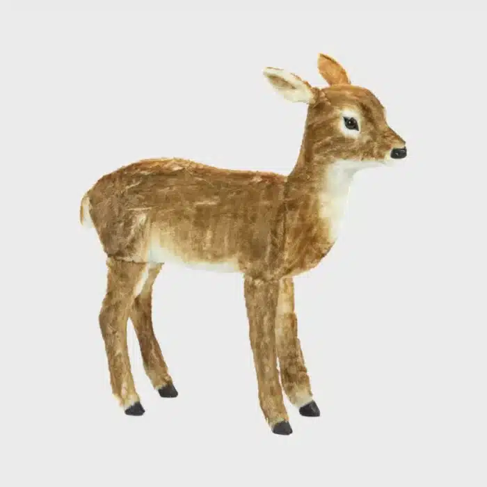 Brown baby furry Christmas deer home decoration