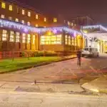 Connectable 192 LED triangle icicle lights ice white outdoor display