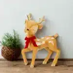 Vintage Bambi reindeer Christmas decoration gallery image
