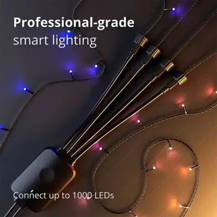 Twinkly plus 4-port controller with power supply, connect up to 1000 LEDs