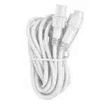 5m mains voltage extension cable white