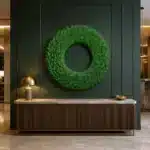Alaskan pine large non lit Christmas wreath 120cm on wall