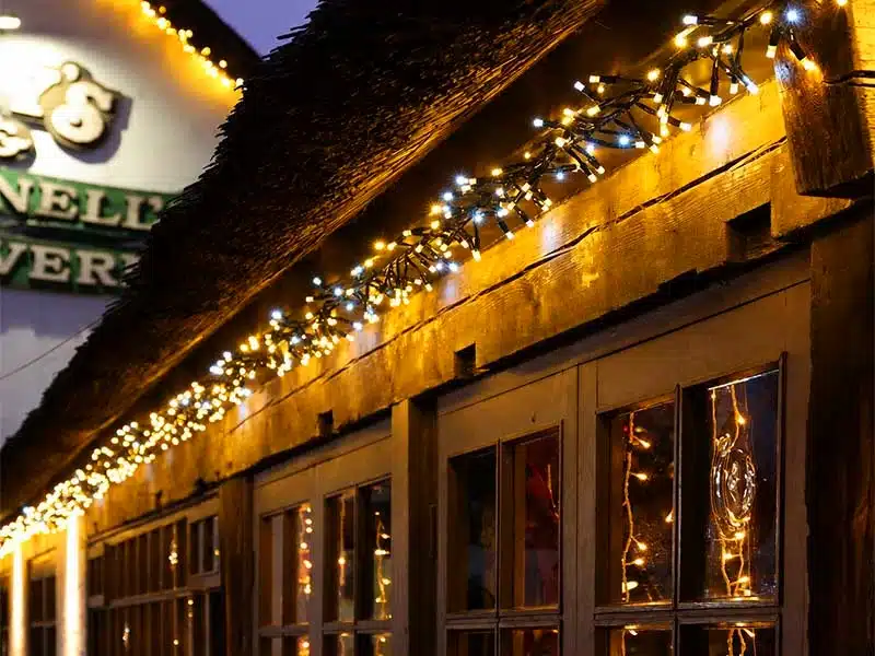 Warm white cluster Christmas lights