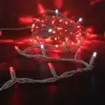 Connectable red with ice white flash white cable Christmas lights product view
