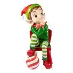 Elf sitting on chair Christmas decoration product image