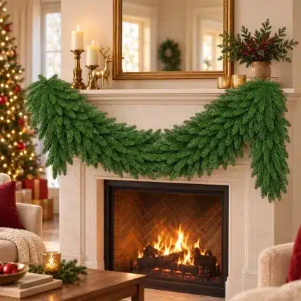 Evergreen non-lit Christmas garland 2.7m indoor display
