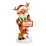 Funny reindeer with sign Christmas decoration product image
