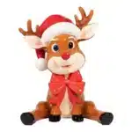 Funny sitting reindeer Christmas decoration product image