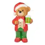 LED bear with cup Christmas decoration product image