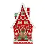 Tall gingerbread house Christmas table top decoration product image