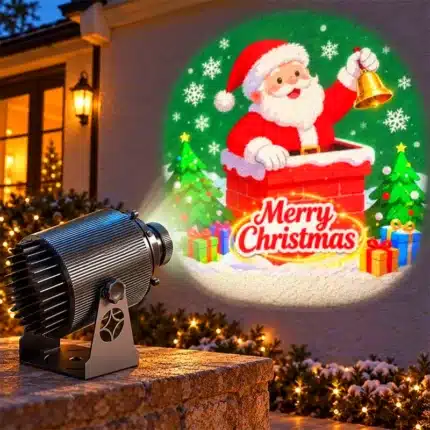 Outdoor Christmas and seasonal gobo projector 50W merry Christmas projection on the wall
